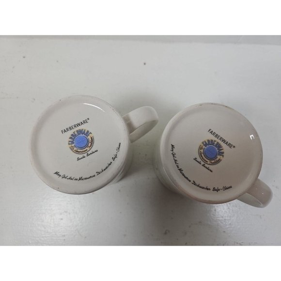 Vintage Farberware Santa Barbara Coffee Mugs Set of 2 - Picture 4 of 5